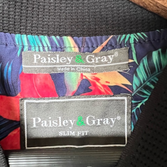 Paisley & Gray Plaid Seersucker Bomber Jacket - Picture 3 of 7